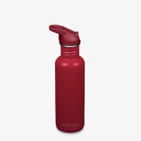 Klean Kanteen Drinkfles Classic 800ml met flip/sportdop Garnet drinkfles tot 1 liter