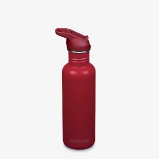 Klean Kanteen Drinkfles Classic 800ml met flip/sportdop Garnet