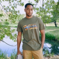 Fjällräven Multicolor Logo T-shirt Laurel Green t-shirt