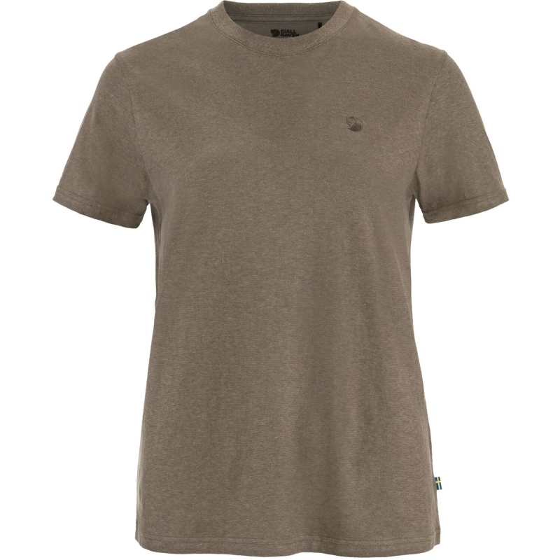 Fjällräven Hemp Blend T-shirt Women's Suede Brown