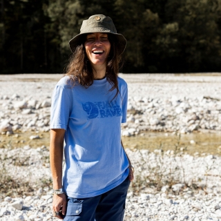 Fjällräven Lush Logo T-shirt Women's Ultramarine