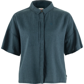 Fjällräven Övik Hemp Camp Shirt SS Women's Mountain Blue