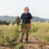 Fjällräven Övik Hemp Camp Shirt SS Women's Mountain Blue
