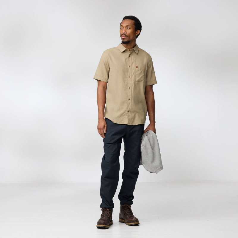 Fjällräven Övik Travel Shirt SS Chalk White