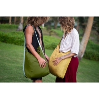 Ticket to the Moon Eco Bag Large Leaf Green /Mint