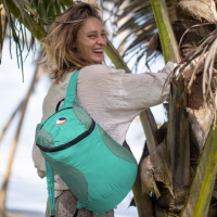 Ticket to the Moon Mini Backpack Exotic Ocean/ Petrol Green