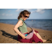 Ticket to the Moon Upcycled Sling Bag Premium   Rossy