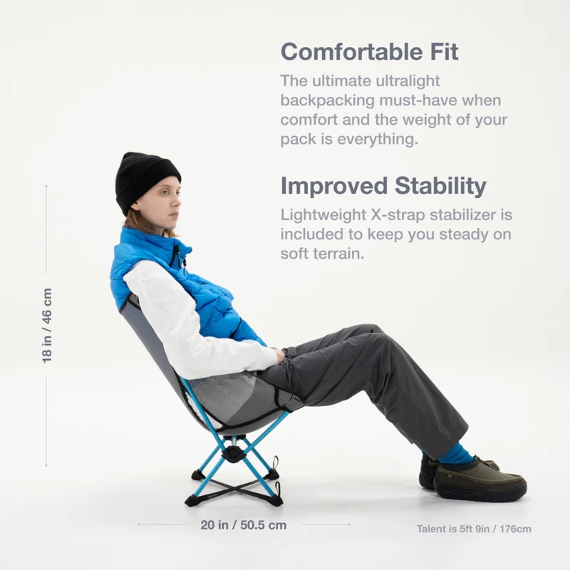 Helinox Chair Zero LT Cyan stoel