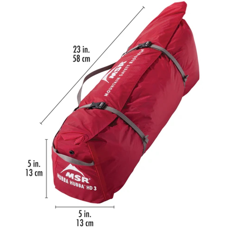 MSR Hubba Hubba HD 3P Tent Green 3 persoons tent