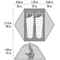 MSR Elixir 2 Tent Green 2 persoons tent