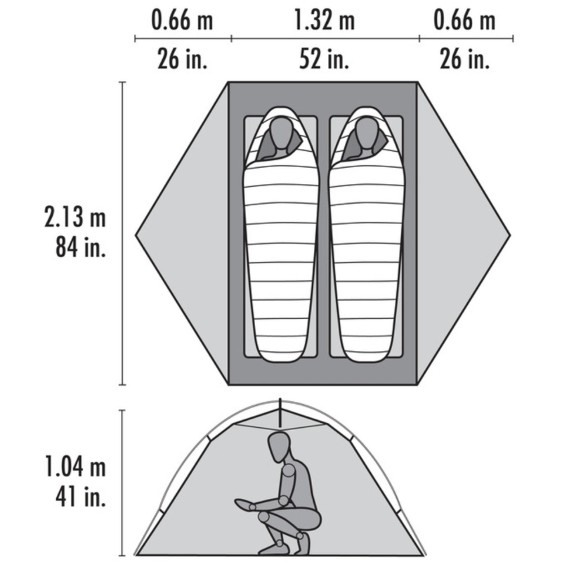 MSR Elixir 2 Tent Green 2 persoons tent