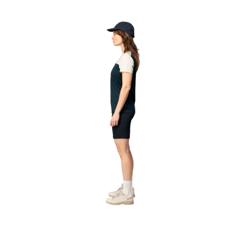 Devold Classic Linear Tee Women's White/Ink
