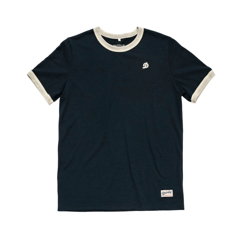 Devold Archive Ringer Tee Ink/Offwhite