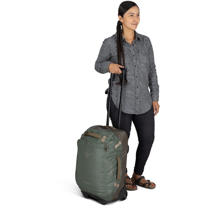 Osprey Transporter Wheeled Duffel 40  Pine Leaf