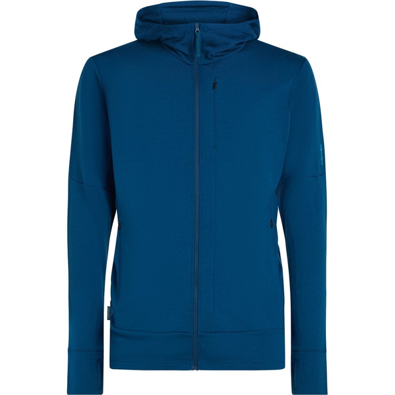 Icebreaker Mer 260 Quantum IV LS Zip Hoodie Atlantis