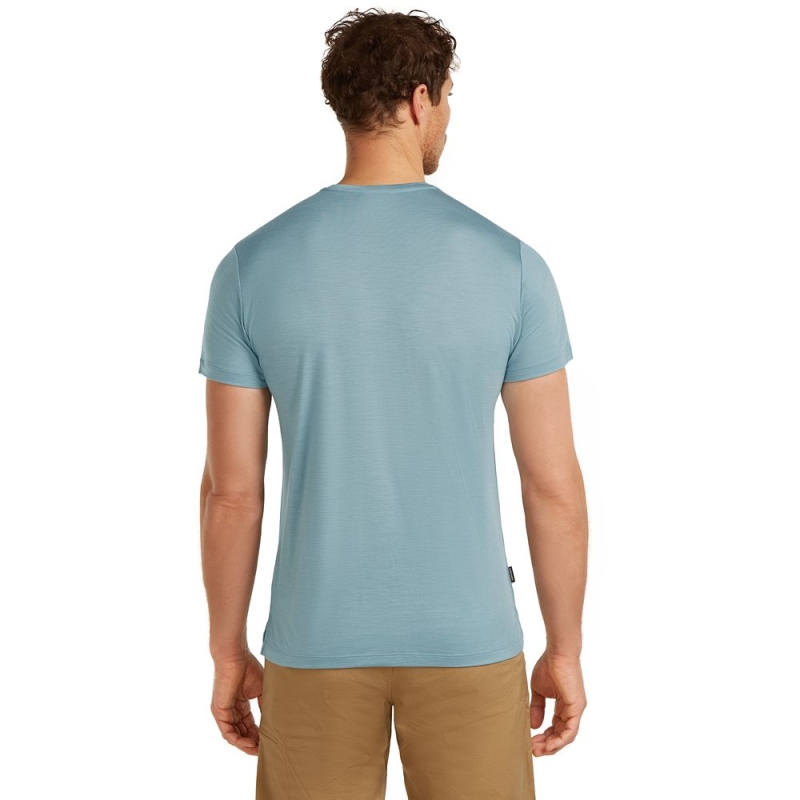 Icebreaker Mer 125 Cool-Lite Sphere SS Tee Across Flintblue