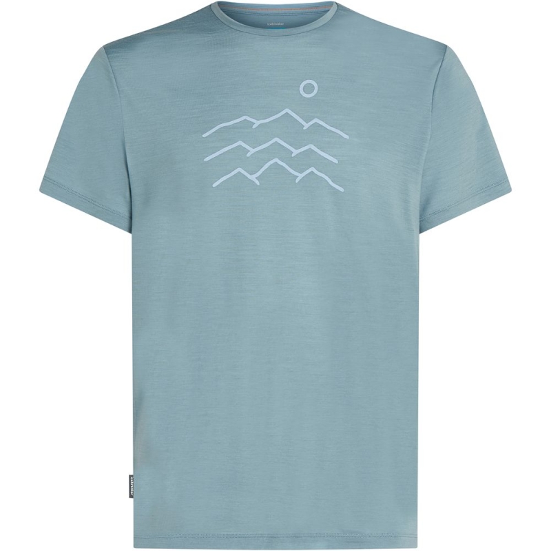 Icebreaker Mer 125 Cool-Lite Sphere SS Tee Across Flintblue