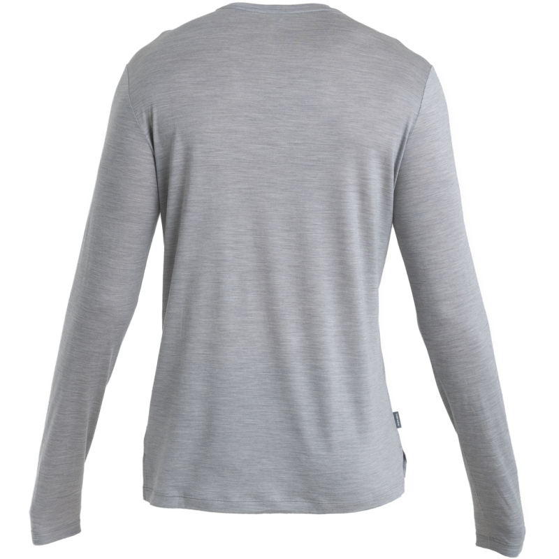 Icebreaker Mer 125 Cool-Lite Sphere III LS Tee Metro Hthr lange mouw shirt