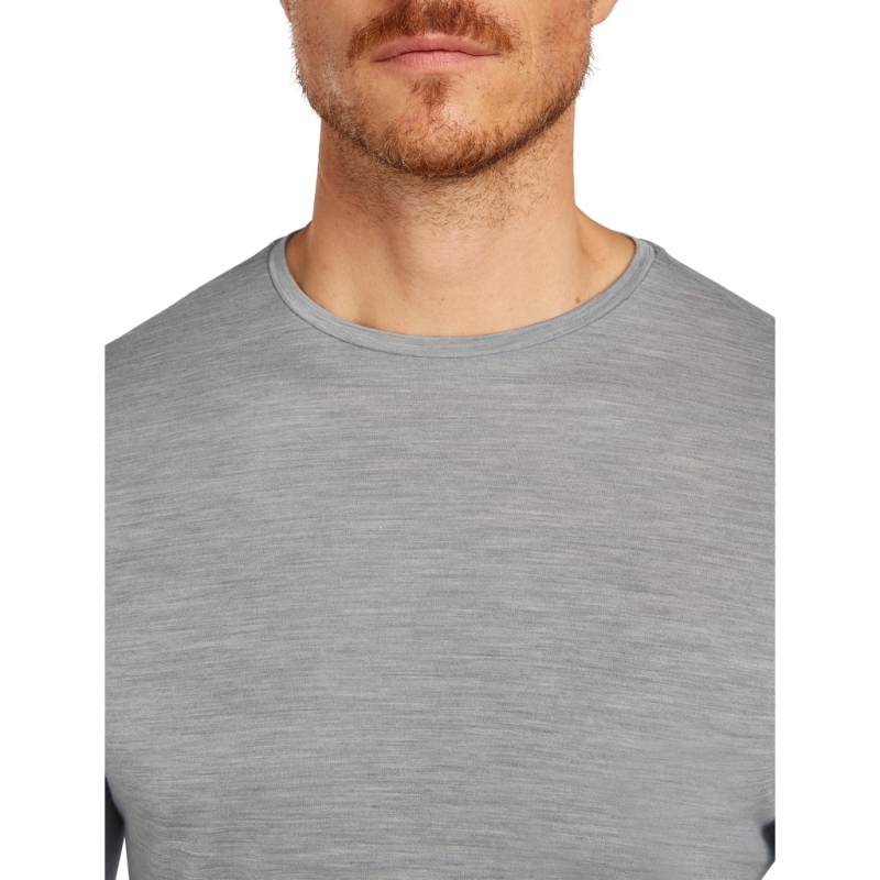 Icebreaker Mer 125 Cool-Lite Sphere III LS Tee Metro Hthr lange mouw shirt