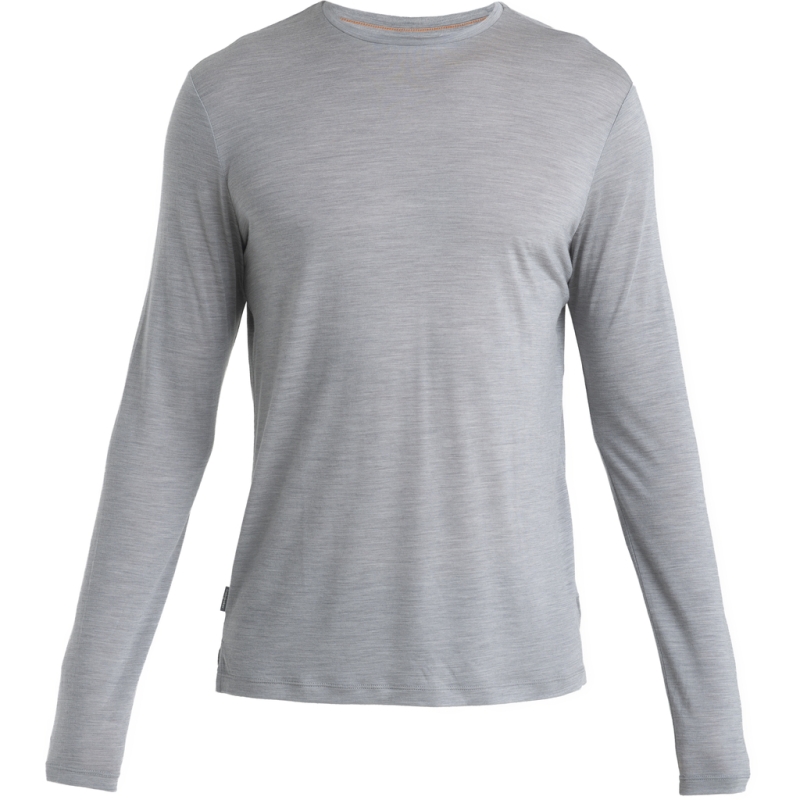 Icebreaker Mer 125 Cool-Lite Sphere III LS Tee Metro Hthr lange mouw shirt