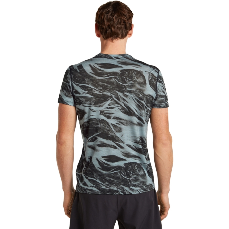 Icebreaker Mer 125 Cool-Lite Speed SS T Motion Flint Blue/Black t-shirt