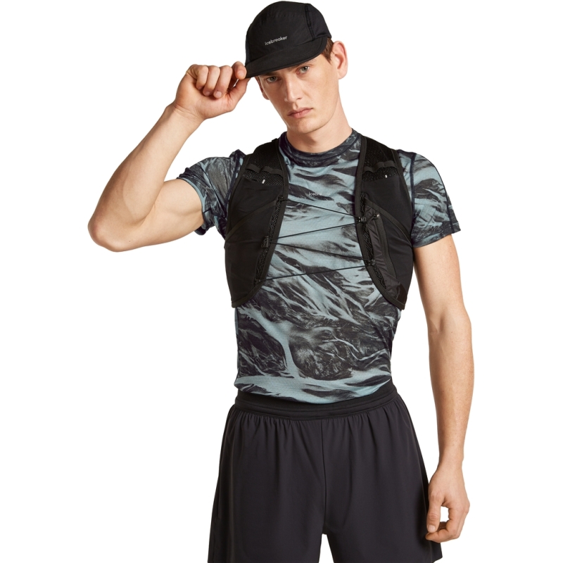 Icebreaker Mer 125 Cool-Lite Speed SS T Motion Flint Blue/Black t-shirt