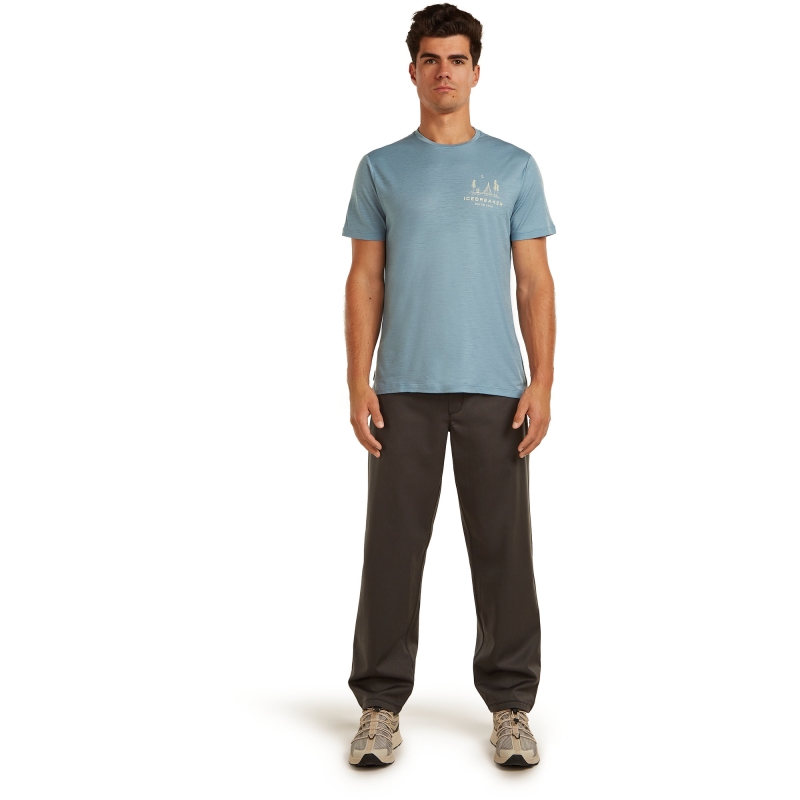 Icebreaker Mer 150 Tech Lite SS Tee Peaceful Pass Flint Blue