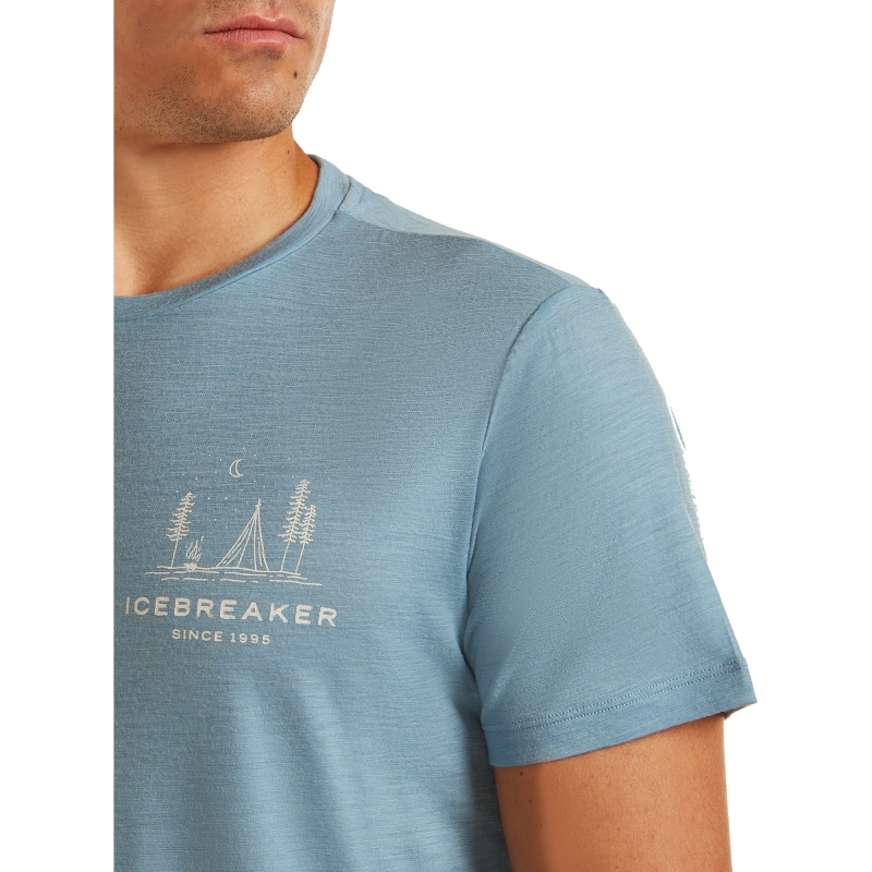 Icebreaker Mer 150 Tech Lite SS Tee Peaceful Pass Flint Blue