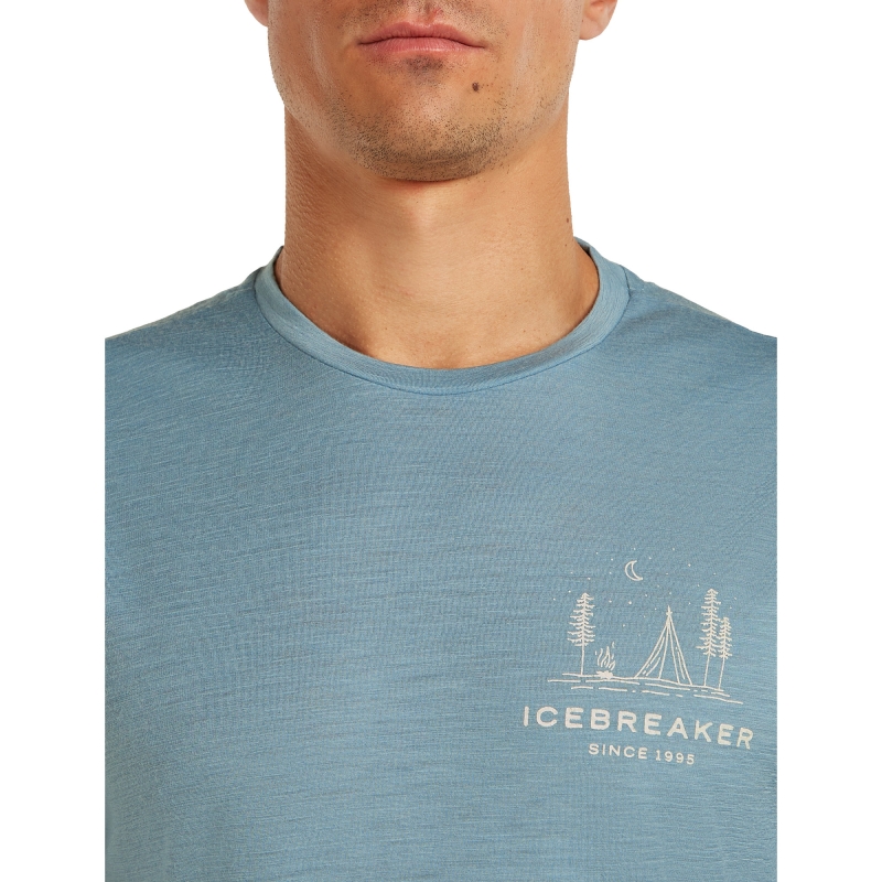 Icebreaker Mer 150 Tech Lite SS Tee Peaceful Pass Flint Blue