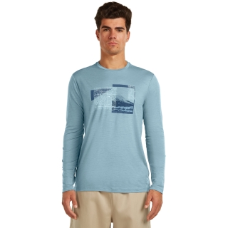 Icebreaker Mer 150 Tech Lite LS Tee Peak Bal  Flint Blue