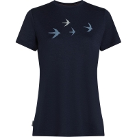 Icebreaker Mer 150 Tech Lite SS Tee Bird Transit Women's Midnight Navy