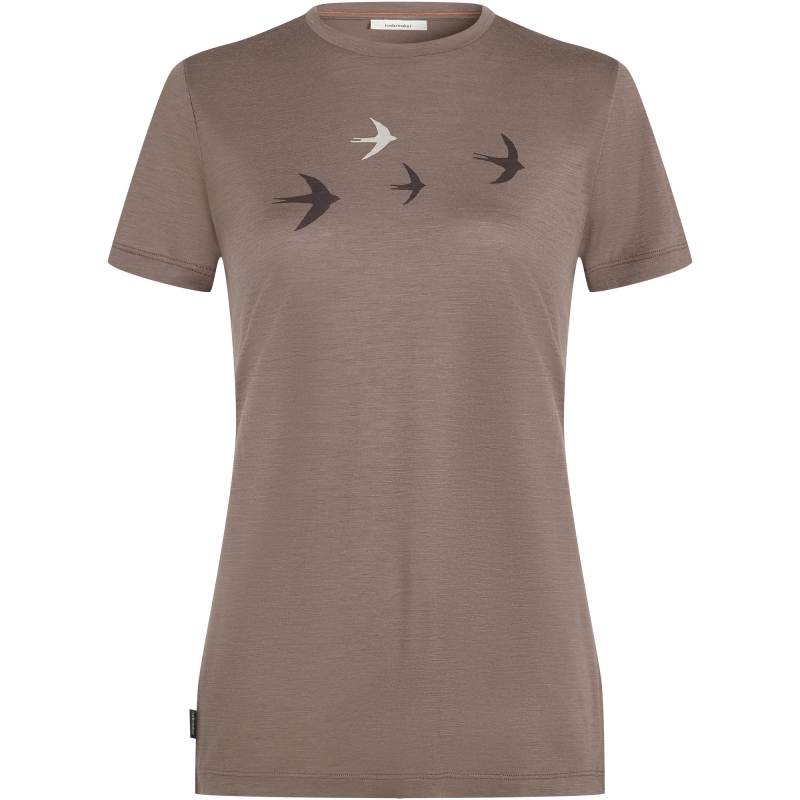Icebreaker Mer 150 Tech Lite SS Tee Bird Transit Women's Porcini