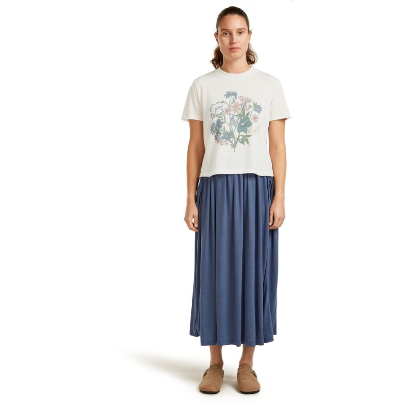 Icebreaker Mer 150 Tech Lite SS Crop Tee Women's Ecru Hthr