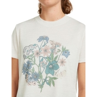 Icebreaker Mer 150 Tech Lite SS Crop Tee Women's Ecru Hthr