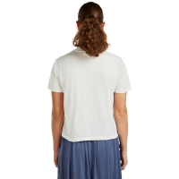 Icebreaker Mer 150 Tech Lite SS Crop Tee Women's Ecru Hthr