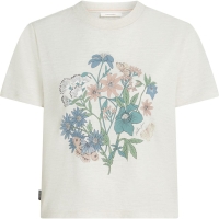 Icebreaker Mer 150 Tech Lite SS Crop Tee Women's Ecru Hthr