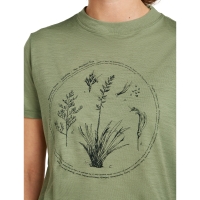 Icebreaker Mer 150 Tech Lite SS Crop T Seed Stor Women's Lichen