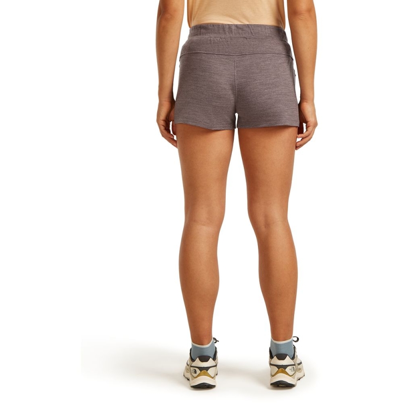 Icebreaker Mer Crush II Shorts Women's Bittersweet Hthr