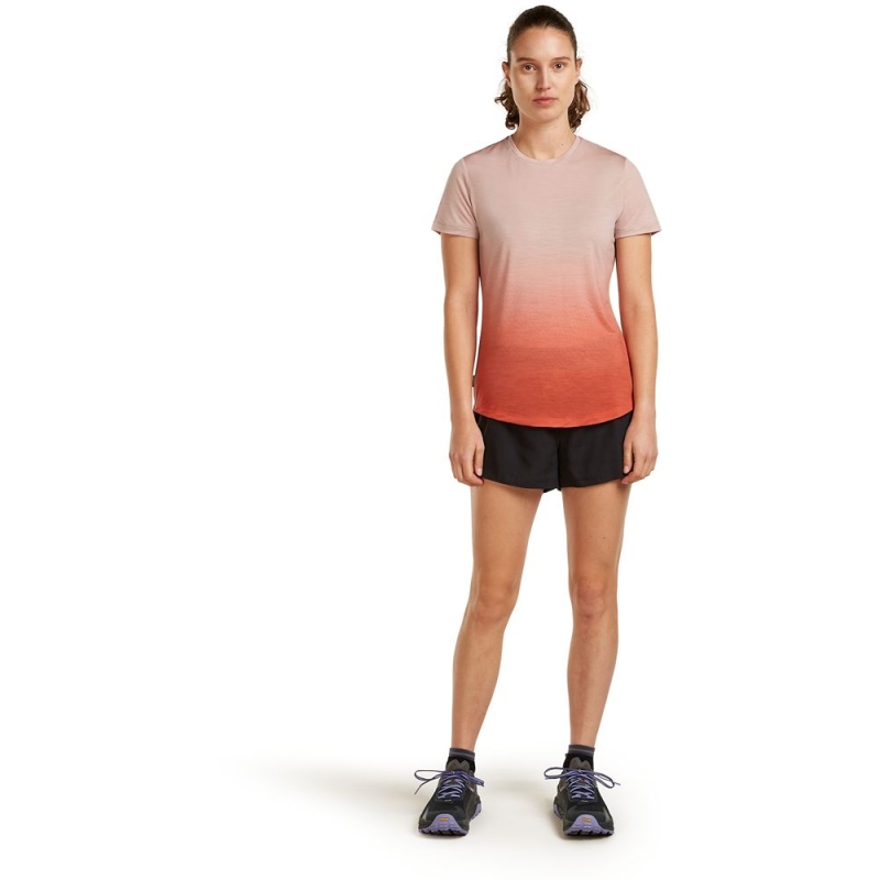 Icebreaker Mer 125 Cool-Lit Sphere SS Tee Alta Women's Pink Quartz