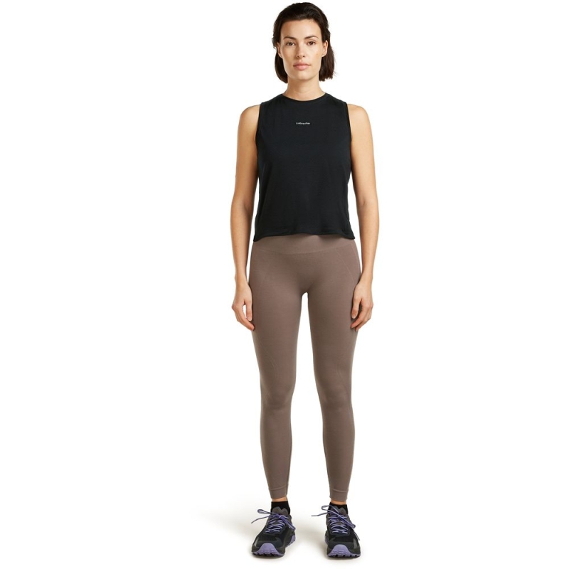 Icebreaker Mer 260 Zoneknit Seamless 25 Tights Women's Porcini