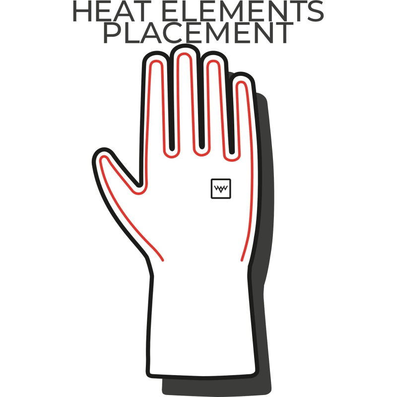 Heat-X Heated Everyday Gloves  HEES0014-Black