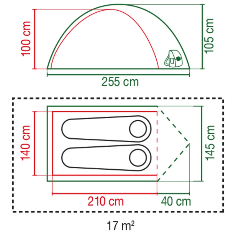 Coleman Darwin 2+ BlackOut 2 persoons tent