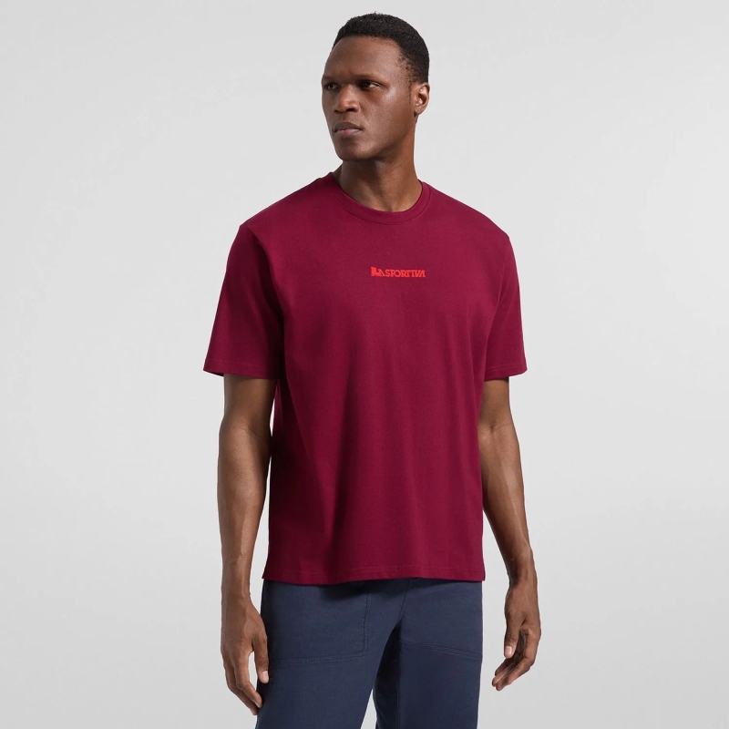La Sportiva Moon Climb T-Shirt Redwood/Mountain Red t-shirt