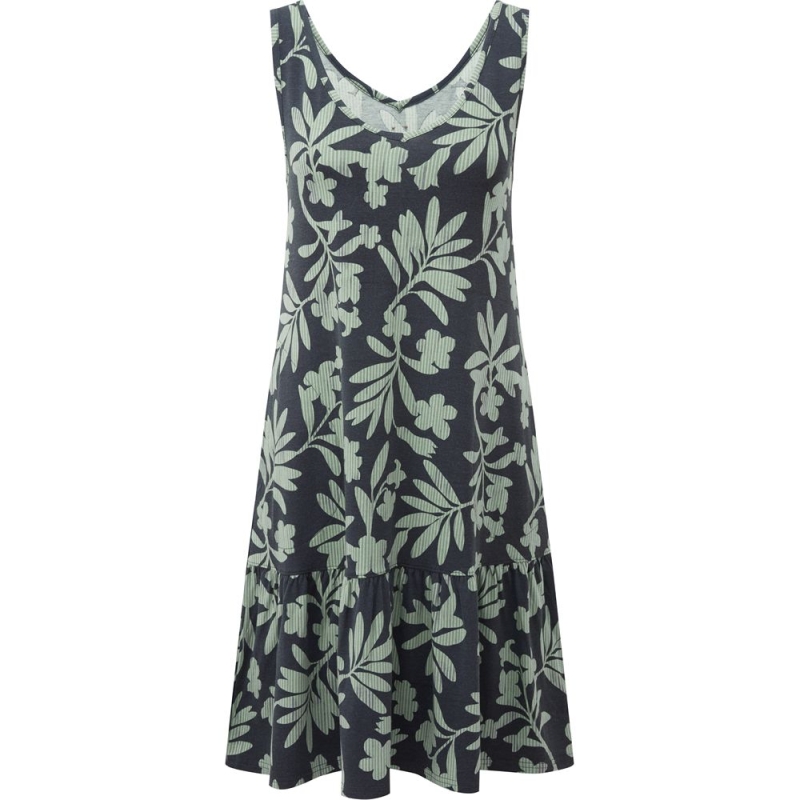 Sherpa Neha Ruffle Dress Women's Black Gurans