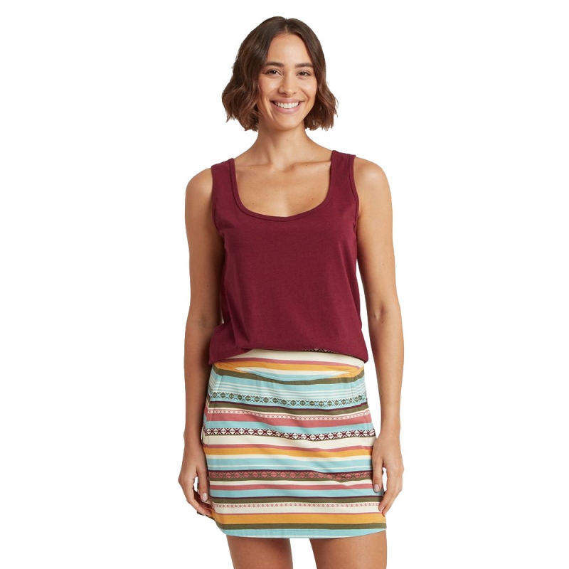 Sherpa Jutna Scoop Neck Tank women's Wine