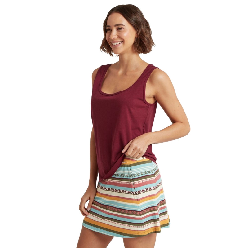 Sherpa Jutna Scoop Neck Tank women's Wine