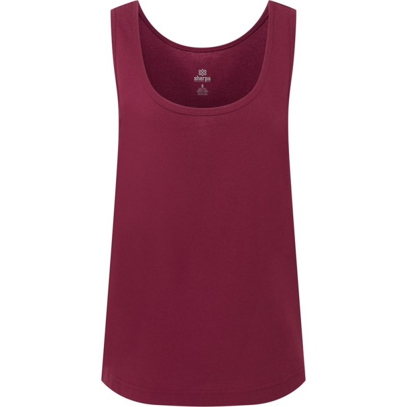 Sherpa Jutna Scoop Neck Tank women's Wine