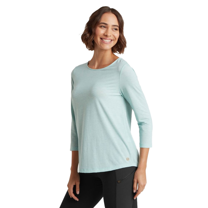 Sherpa Asha 3/4 Sleeve Top Women's Light Mist