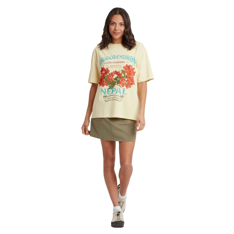 Sherpa Tarcho Rhododendron Tee Women's Butter