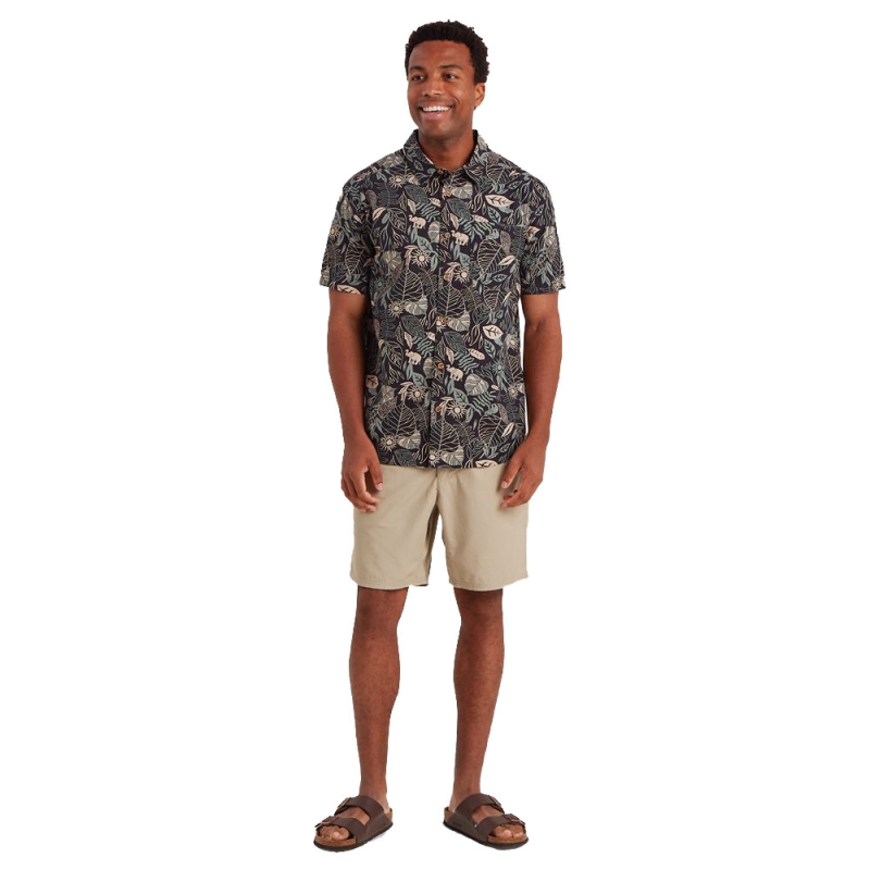 Sherpa Balun SS Shirt Black Tropical